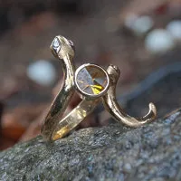 Schlangenring Citrin