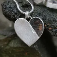 Herzmedallion aus Silber