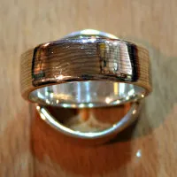 Mokumegane Ringe dreifarbig gestreift