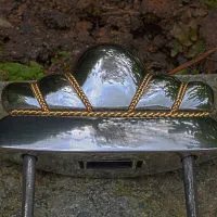 Messingeinlage im Schwertknauf