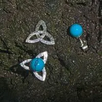 Ohrstecker Tükis-Kugel auf Wotansknoten