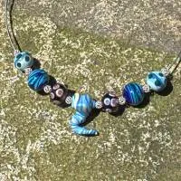 handgefertigte Muranoglasperlen Kette