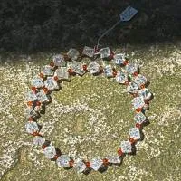 Bergkristall-Karneol Collier