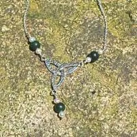 Wotansknoten Jade&Perlen