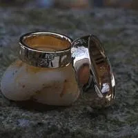 Trauringe Gelbgold mit Brillanten