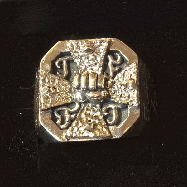 Trustring aus Silber