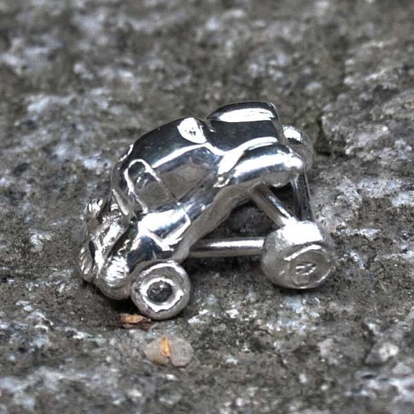 Stockcar aus Silber