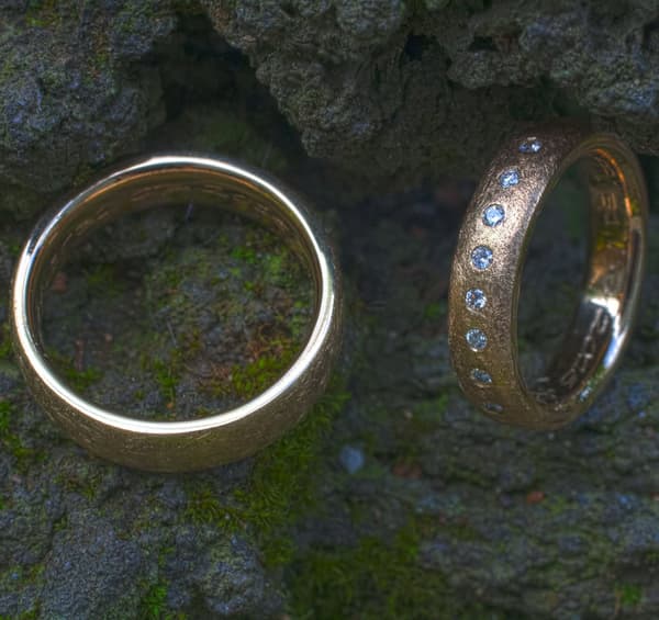 Eheringe Gelbgold gewölbt