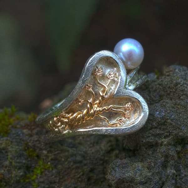 Ring Lebensbaum im Herz