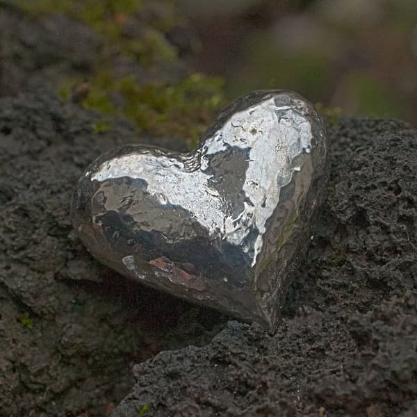 ziseliertes Herz Silber