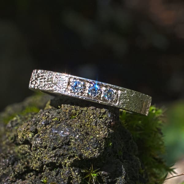 Vorsteckring Silber