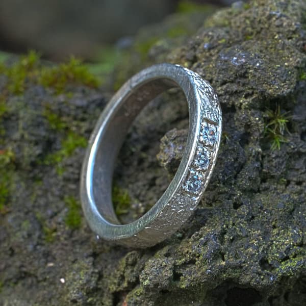 Vorsteckring Silber