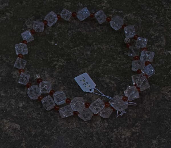 Bergkristall-Karneol Collier