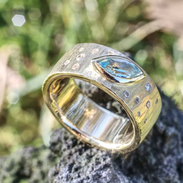 Ring blaues Navett im Firmament Ring blaues Navett im Firmament