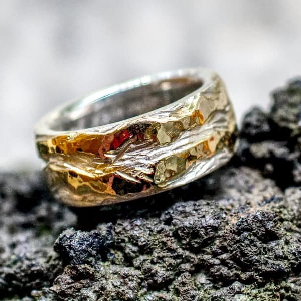Ehering mit zwei Goldstreifen – Bild 3