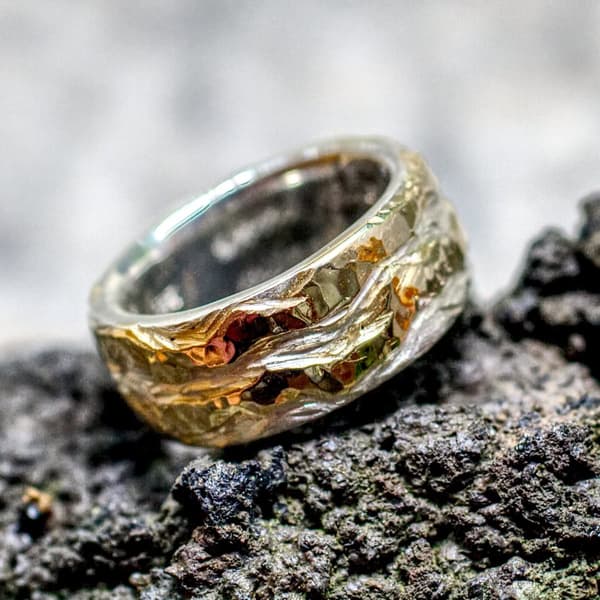 Ehering mit zwei Goldstreifen – Bild 2