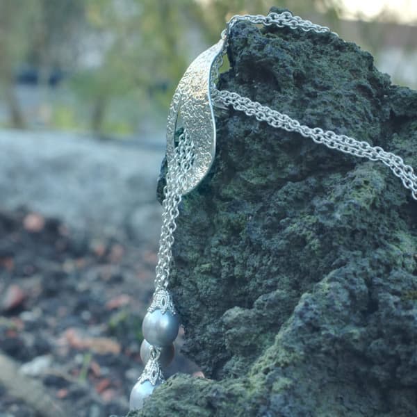 Collier 4 Perlen – Bild 4