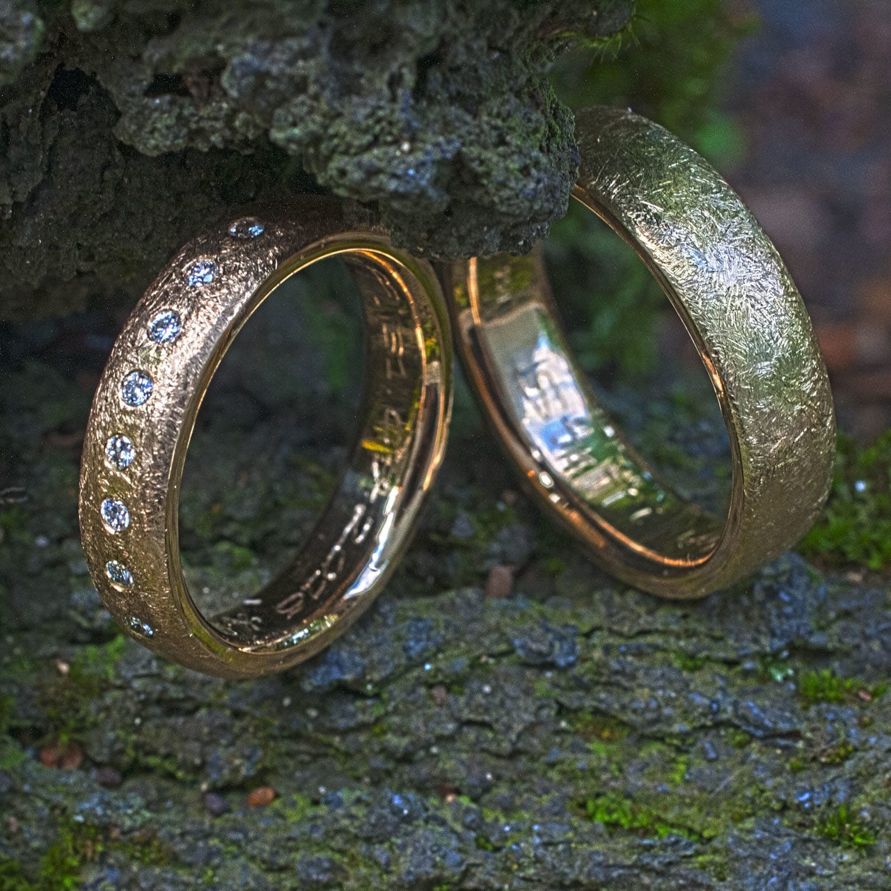 Eheringe Gelbgold gewölbt