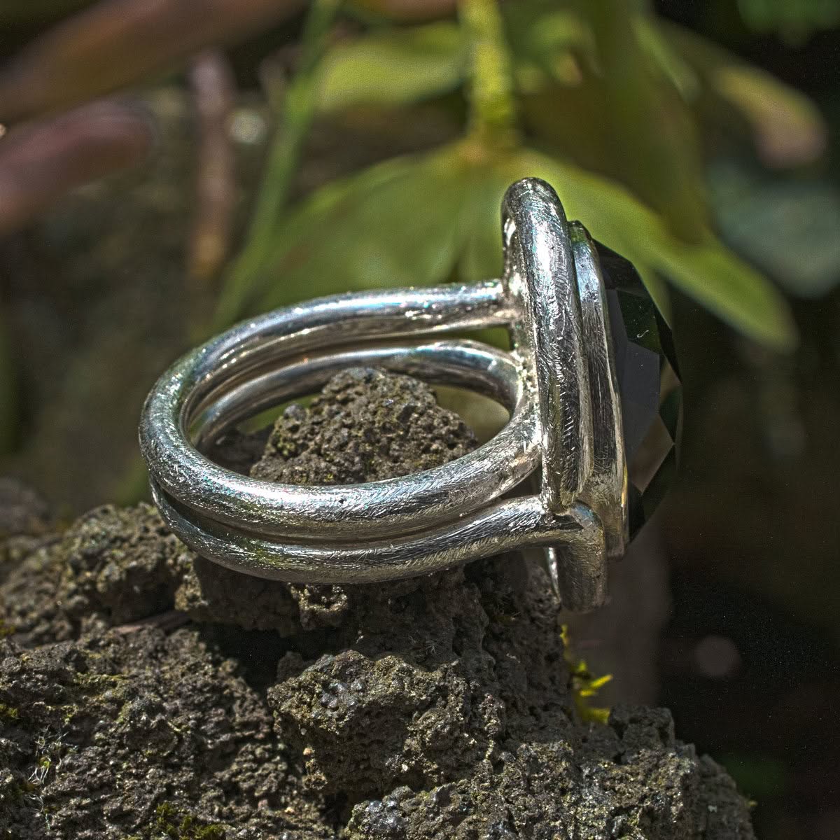 Silberring mit Onyx