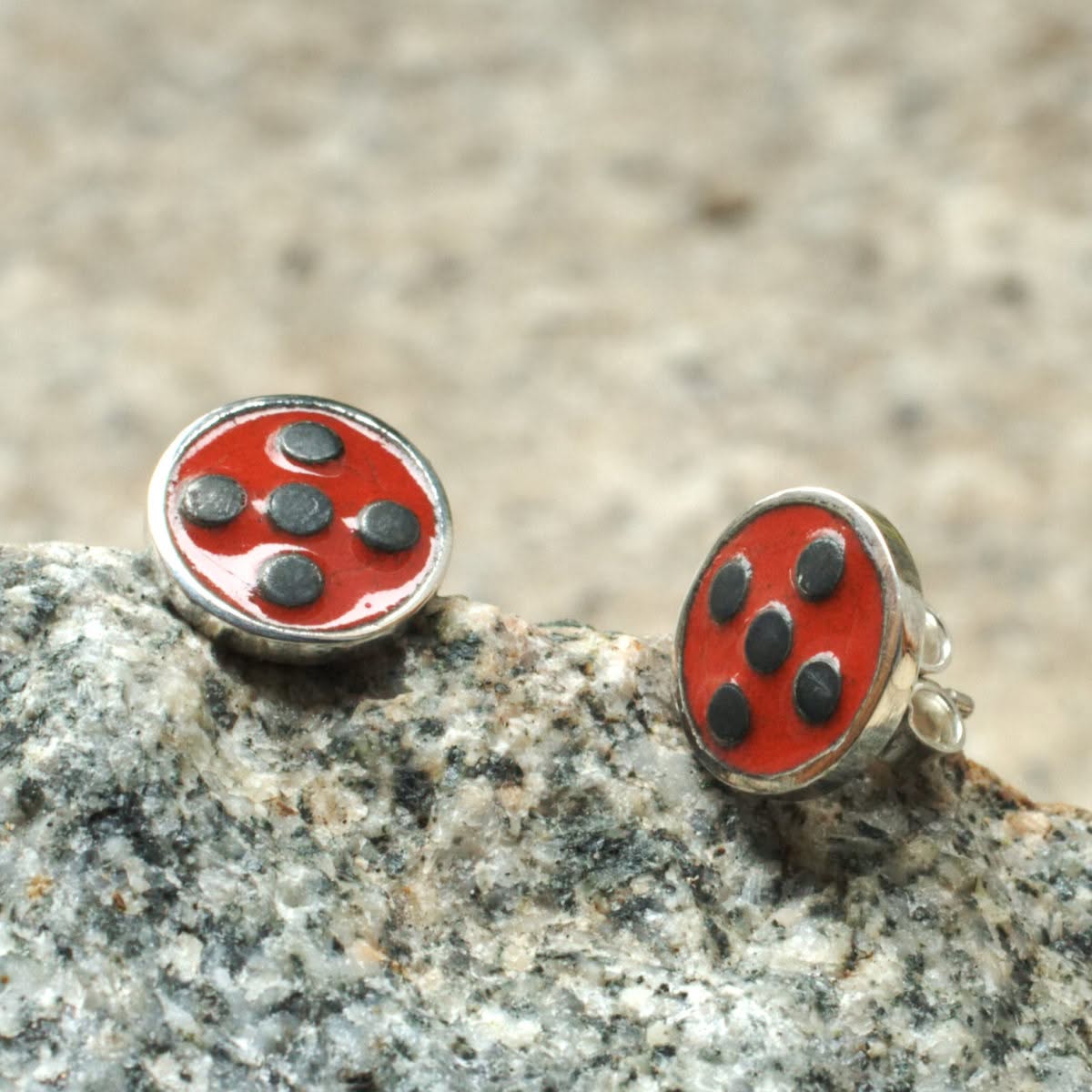 Ohrstecker Lady Bug 2.0 – Bild 2
