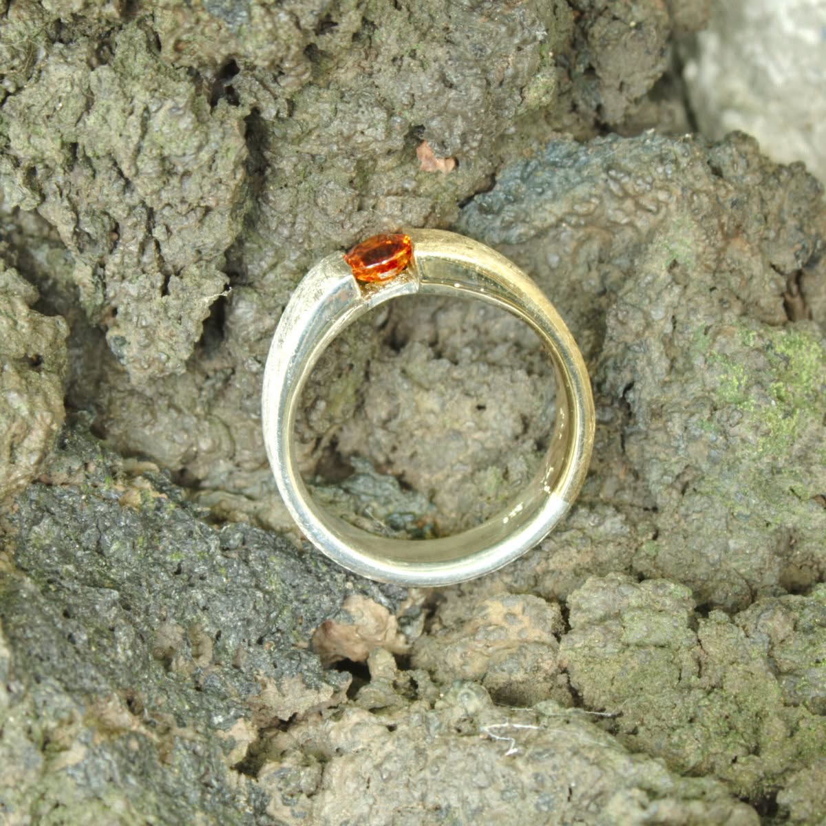 Zweifarbiger Ring Spessartin – Bild 15