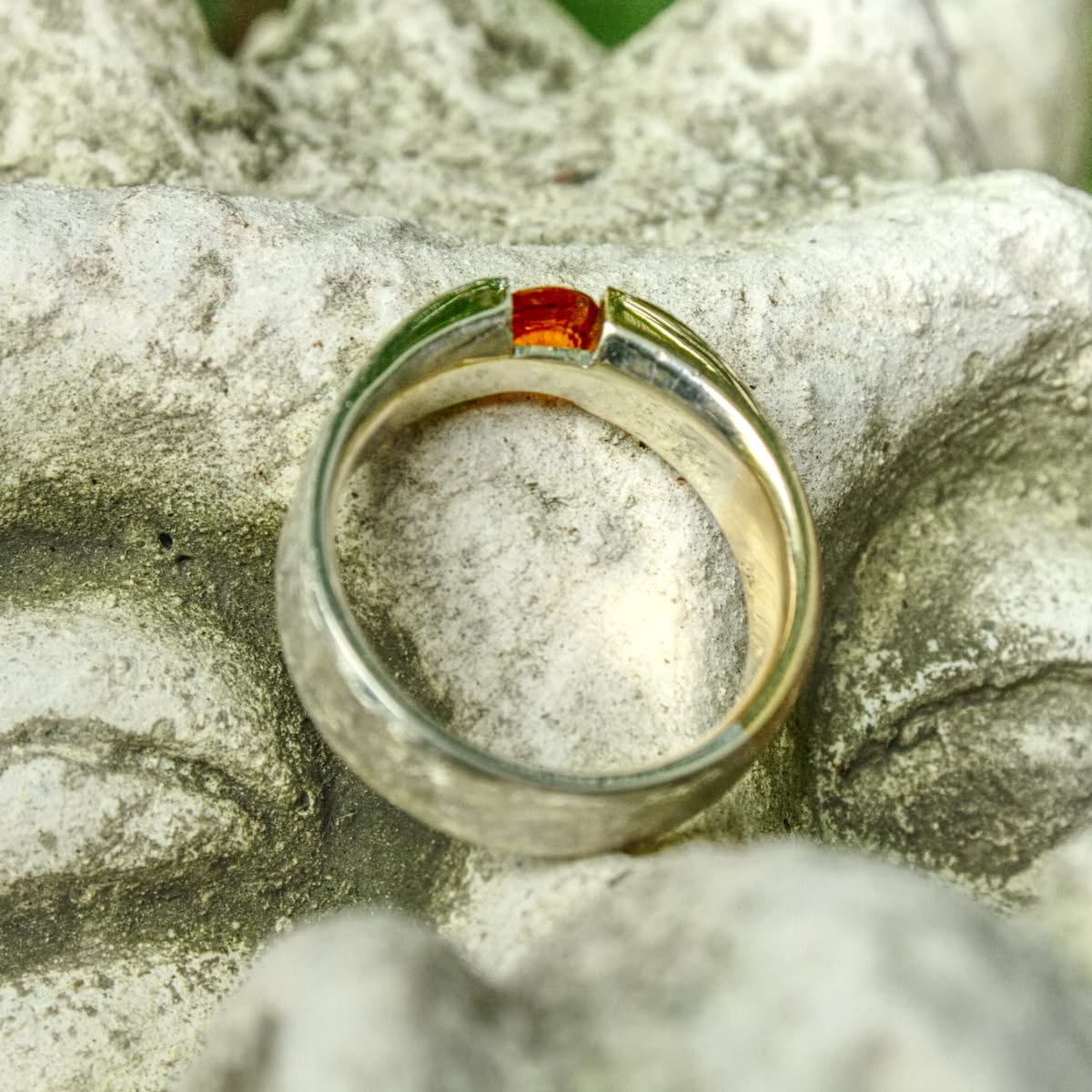Zweifarbiger Ring Spessartin – Bild 4